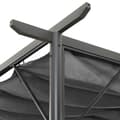Pikkukuva 4 / 7: Pergola sisäänvedettävä katto antrasiitti 3x3 m teräs 180 g/m² - Pergola - Pergolat - Home & Living