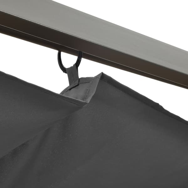 Pergola sisäänvedettävä katto antrasiitti 3x3 m teräs 180 g/m² - Pergola - Pergolat - Home & Living