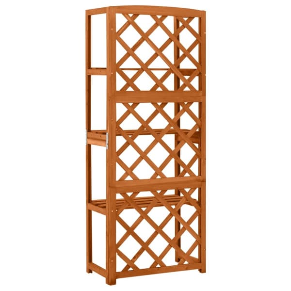 Spaljé med hyllor 55x30x140 cm massivt granträ - Spaljé - Spaljéer - Home & Living