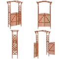 Pikkukuva 1 / 7: Pergola portilla 116x40x204 cm täysi kuusi - Pergola - Pergolat - Home & Living