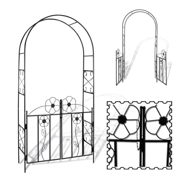 Pergola med grind - Rosenbåge - Spaljé - Home & Living