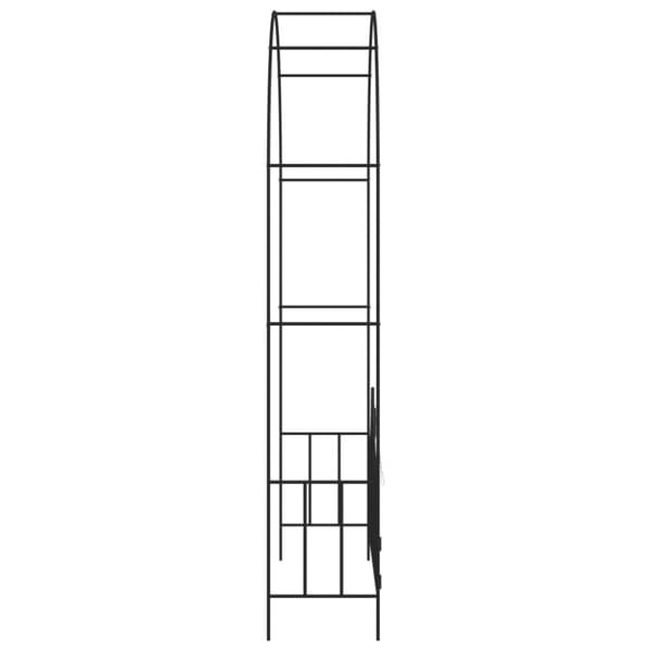 Havebue med låge 138x40x238 cm sort - Havebue - Havebuer - Home & Living