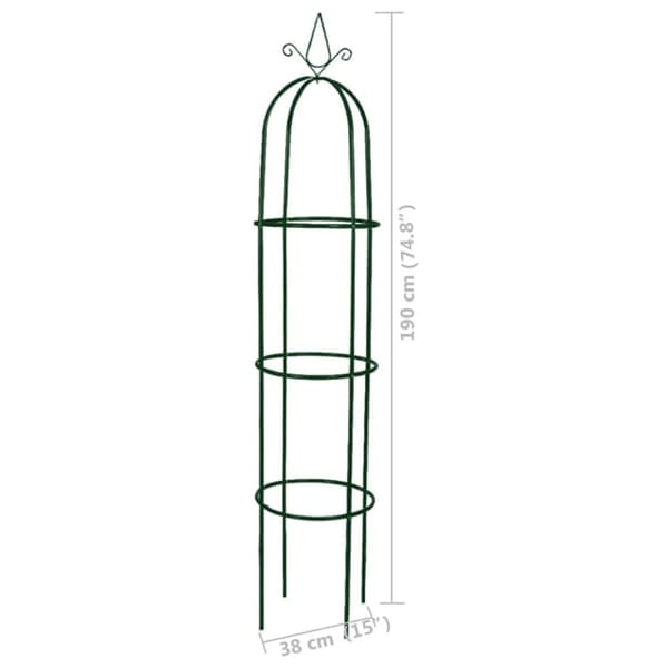Växtstöd obelisk 2 st - Rosenbåge - Spaljé - Home & Living