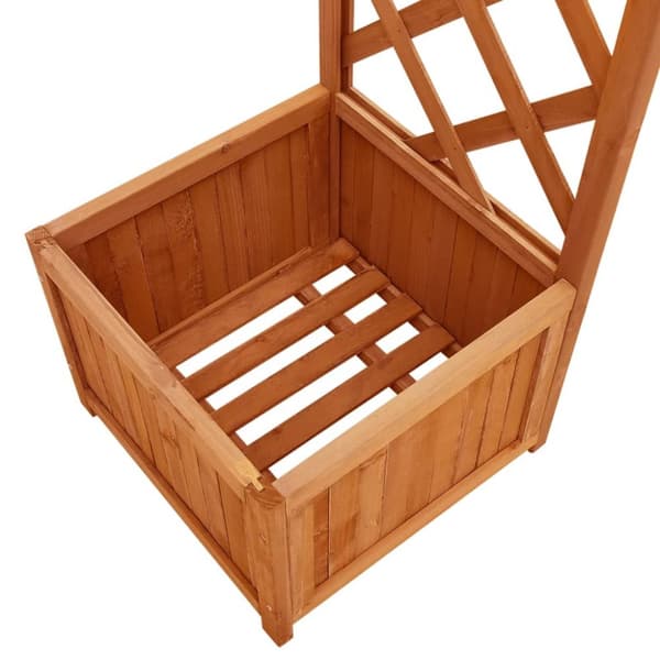 Havepergola med plantekasse massivt fyrretræ - Pergola - Pergolaer - Home & Living