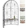 Miniatyrbild 1 av 4: CLP ROSIE Trädgårdsbänk 2-sits bänk med metallrosavalvstöd för klätterväxter Garden Arcade I
