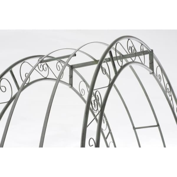 Rosenspiral - CLP - SINA - Grindport - Metall - Antikgrön - 246 cm x 132 cm