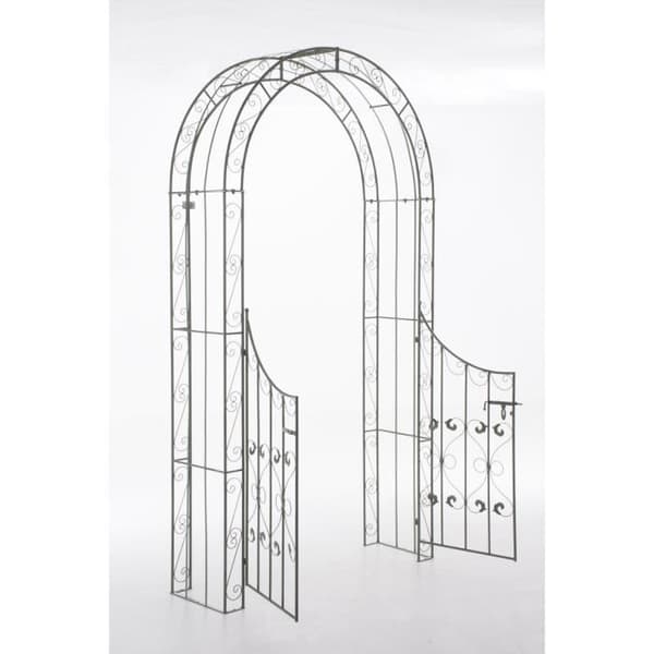 Rosenspiral - CLP - SINA - Grindport - Metall - Antikgrön - 246 cm x 132 cm