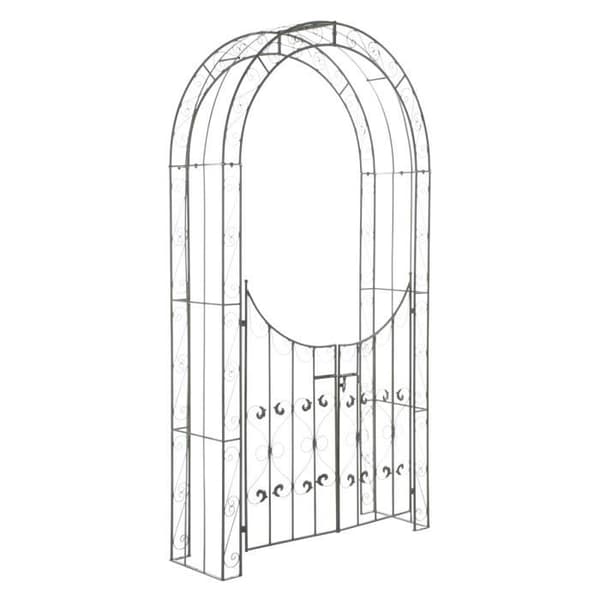 Rosenspiral - CLP - SINA - Grindport - Metall - Antikgrön - 246 cm x 132 cm