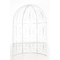 Miniatyrbild 2 av 4: Roséarbåge - Rosie - Halv pavilion - Trädgårdbänk - Vit - Elegant design