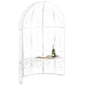Miniatyrbild 1 av 4: Roséarbåge - Rosie - Halv pavilion - Trädgårdbänk - Vit - Elegant design