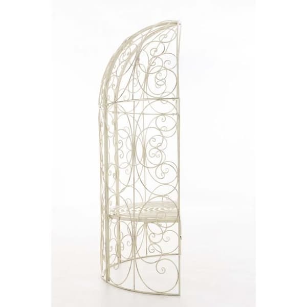 Rosenträ - Rosie - Halv paviljong - Trädgårdsbänk - Beige - Elegant design