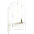 Miniatyrbild 1 av 4: Rosenträ - Rosie - Halv paviljong - Trädgårdsbänk - Beige - Elegant design