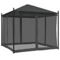 Miniatyrbillede 6 af 10: vidaXL pavillon 2,93x2,93 m mesh-vægge stål antracitgrå