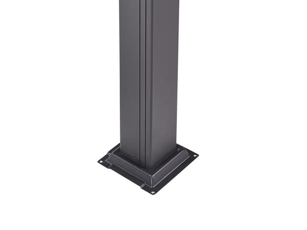 Pergola Svart Metall Aluminium Skärmram 310 x 310 cm Modern Industriell Trädgårdspaviljong