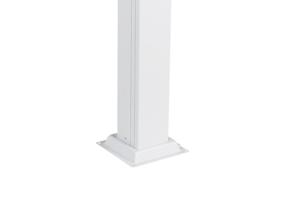 Haveskærm mørkegrå 310 x 215 x 310 cm stål polyester LED-lys justerbar solpanel moderne stil