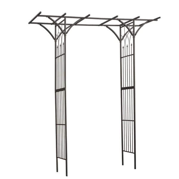 Nature Rosenbåge metall 114x66x232 cm svart