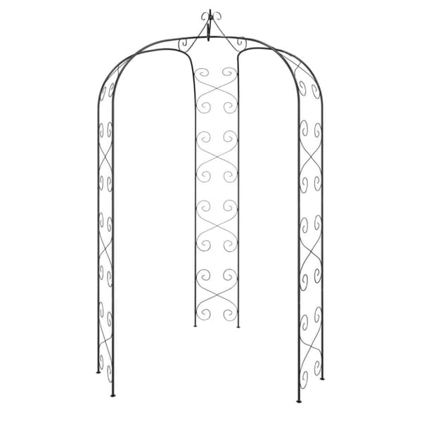 Rosenbåge svart Ø180x255 cm stål