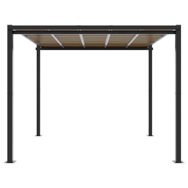 vidaXL havepavillon 3x3 m aluminium antracitgrå
