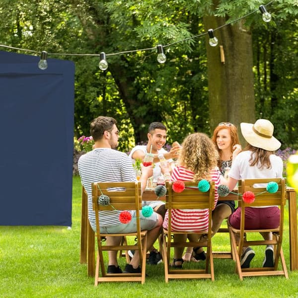 Relaxdays sidovägg för partytält, 2-pack, panel för pavilion 3 x 2 m, vattentät, utan fönster, mörkblå
