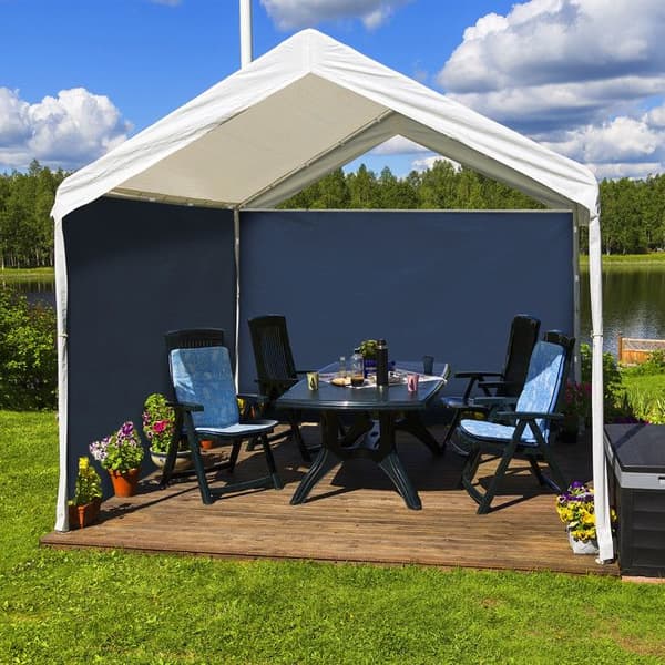 Relaxdays sidovägg för partytält, 2-pack, panel för pavilion 3 x 2 m, vattentät, utan fönster, mörkblå