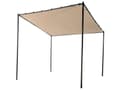 Miniatyrbild 1 av 11: Pergola Taupe Polyester Stål 282 x 294 cm Solskydd i Tyg Metallram Trädgårdspaviljong