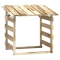 Miniatyrbild 2 av 2: Pergola med tak 100x90x100 cm impregnerad furu
