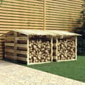 Miniatyrbild 1 av 2: Pergola med tak 4 delar 100x90x100 cm impregnerad furu