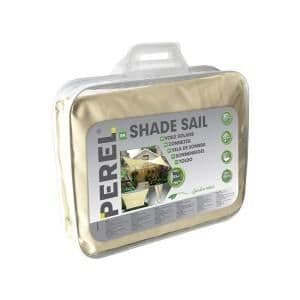 Perel square shade segel - Creme färg - 5 x 5m