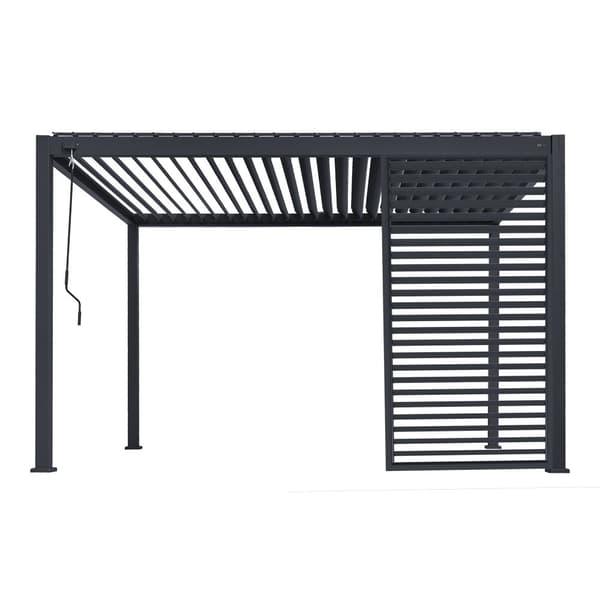AXI Raya Pergola Lamellvägg i aluminium 93 x 235 cm | Optimalt skydd mot sol och nyfikna blickar - Aluminiumram, hållbar och rostfri | Robust