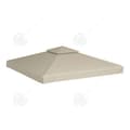 Miniatyrbild 1 av 4: INN Ersättningstak 3x3m beige tältpresenning ersättningstak för trädgårdspaviljong universal vattentät duk utbytesduk