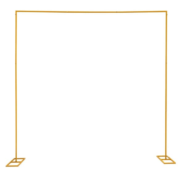 Bryllupsbue, Justerbar Højde, Robust og Stabil Design,Guld, 9,8X9,8 fod