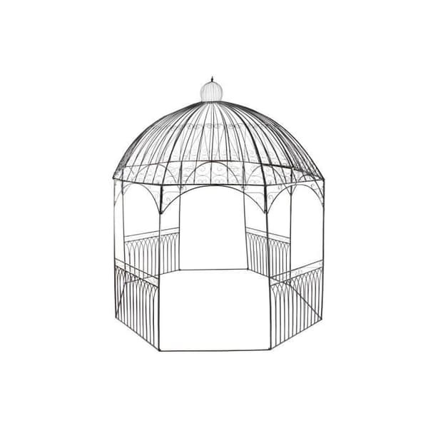 svart järn pergola