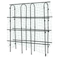 Miniatyrbillede 3 af 4: Havebue Trellis, Holdbar Stål Konstruktion, Understøtter Klatreplanter, Nem Montering