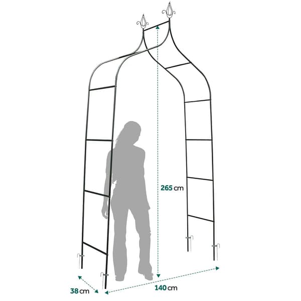 Puutarhapergolan kaari 265 cm Plonos PL-991