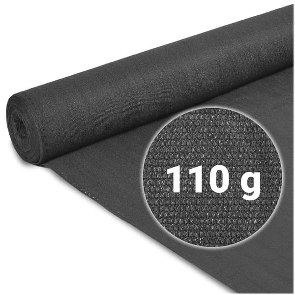 Skærmnet 1,5x25m 110g/m2 + 50 klemmer grå