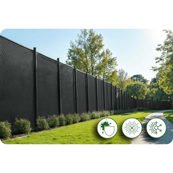 Skærmnet 1,5x25m 110g/m2 + 50 klemmer grå