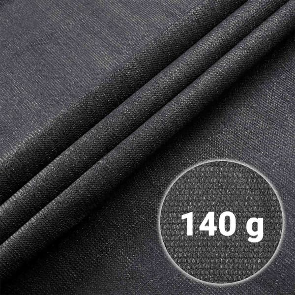 Skuggnät 1,2x50m 140g/m2 + 50 klämmor grå