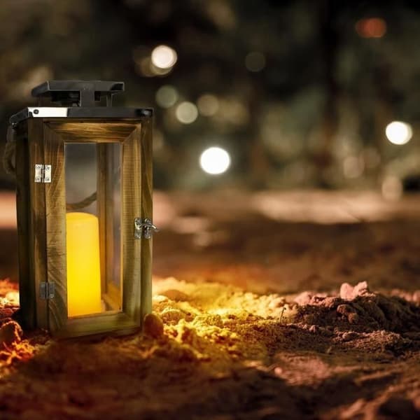 Solar lantern - LUMISKY - OAKY - Ljuseffekt - Varmvit LED