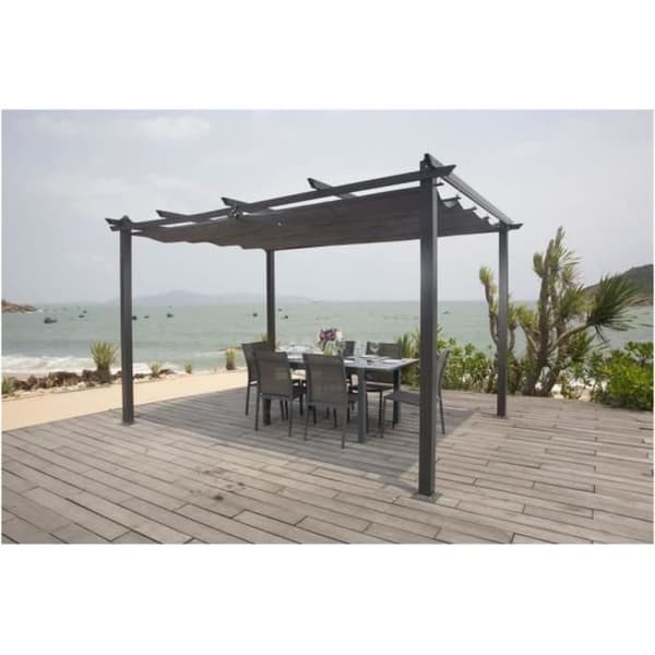CORDOBA aluminiumpergola - Grå - 4 x 3 m