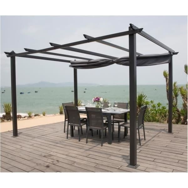 CORDOBA aluminiumpergola - Grå - 4 x 3 m