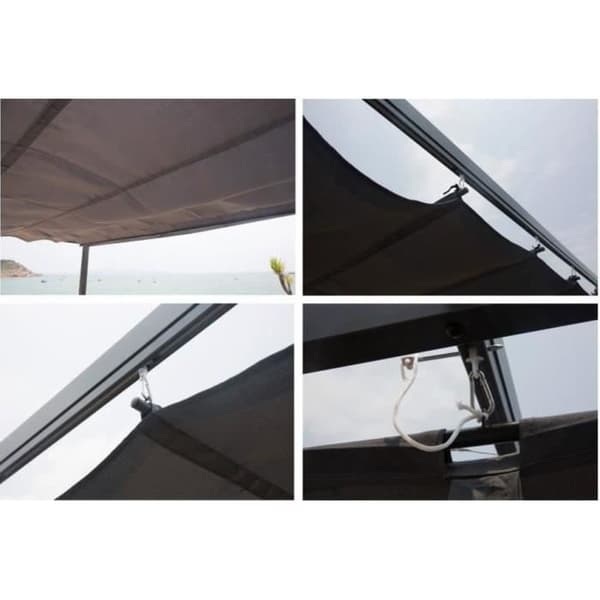 CORDOBA aluminiumpergola - Grå - 4 x 3 m