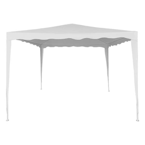 Vitt lusthus för polyester trädgård 300x300x250 - Aktivt - Trädgårdstält - UV50 skydd