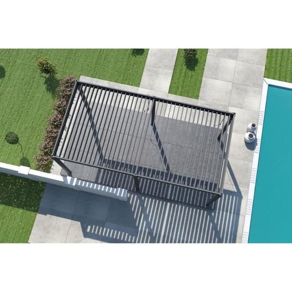Pergola - Aluminium - OMBREA - Bioklimatisk - Anthracite - 3x6 m