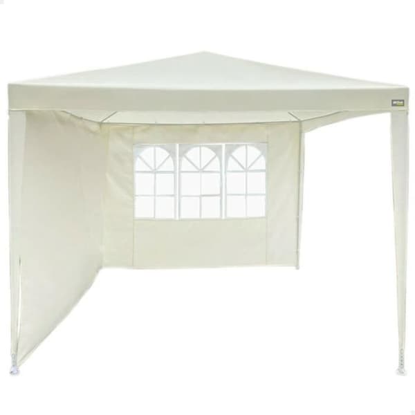 aktivt lusthus 270 x 255 x 270 cm polyester stålkräm