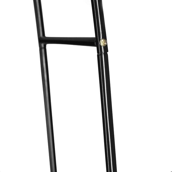 Relaxdays Metallrosbåge, port till trädgården, HxLxP: 240 x 140 x 38,5 cm, stöd för klättrande växter, svart