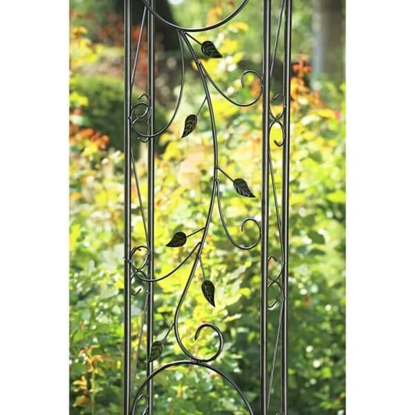 Båge av rosor - Dehner - Kornvall - Metall - Grå Svart - 236 x 118 x 31 cm