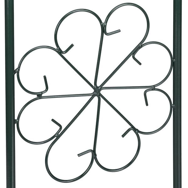 Relaxdays Rosbåge, Rosenträdgård, Klätterställning, Rund trädgårdsstöd 250x160x160 cm, grön