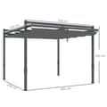 Pikkukuva 3 / 9: Pergola, 358x320 cm, Harmaa