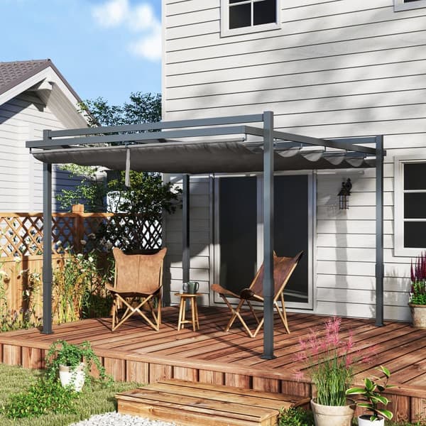 Pergola, 358x320 cm, Harmaa