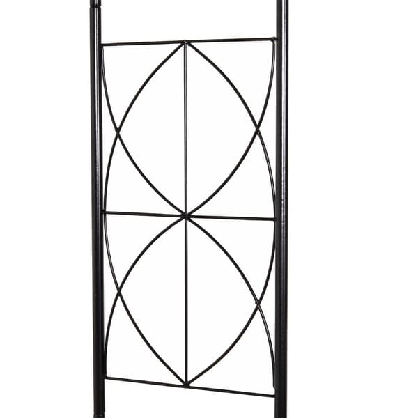 Havebue Trellis, 114x30x230 cm, Sort